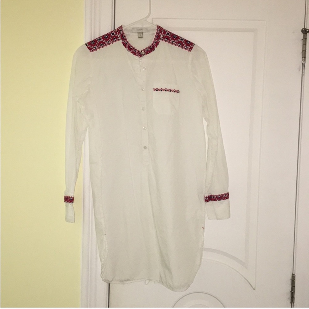 J. Crew White Tunic